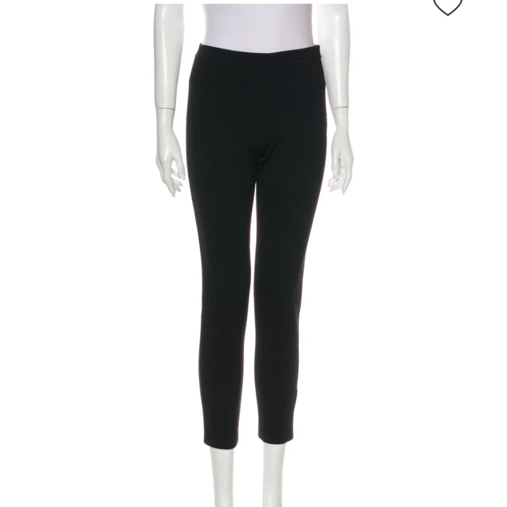 ST.JOHN CAVIAR black knit skinny pants